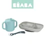 Set de masa din silicon Beaba Blue, 3 piese