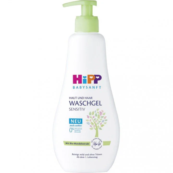 image for Gel de baie HiPP BabySanft pentru par si corp, 400 ml foto