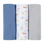 Set de museline Beaba Paris Blue 70x70 cm, 3 buc.