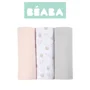 Набор муслиновых пеленок Beaba Swan Pink 70x70 см, 3 шт. foto