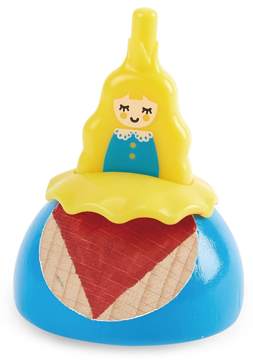 Jucarie din lemn Hape Princess Spinning Top foto
