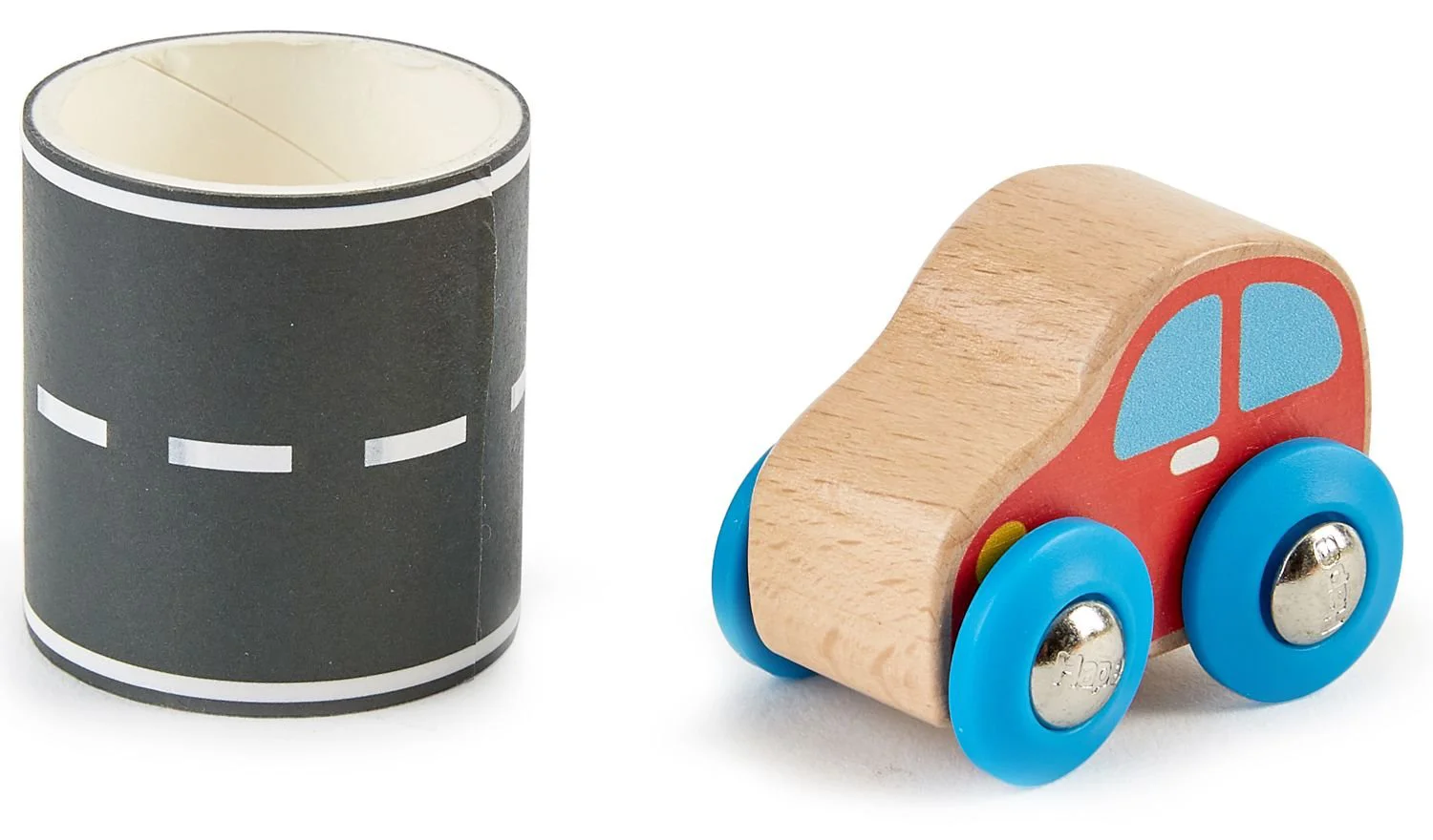 Jucarie din lemn Hape Tape&Roll Car foto