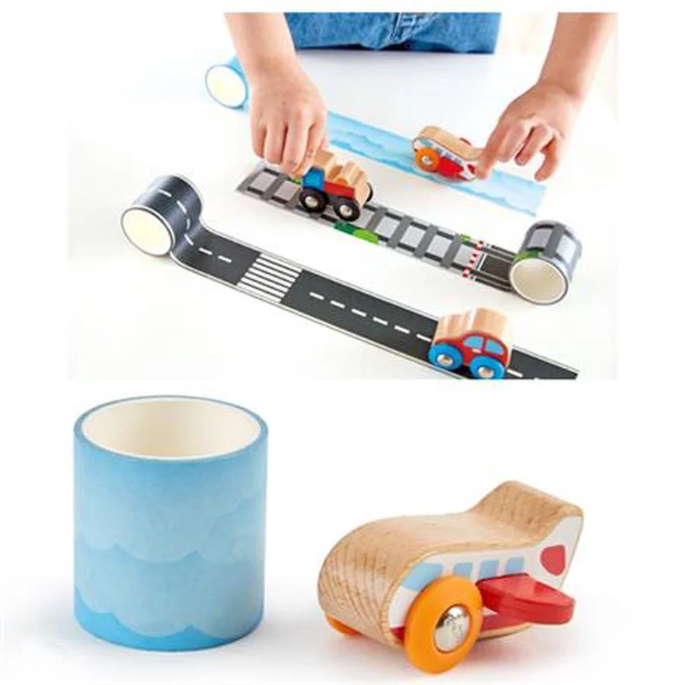 Jucarie din lemn Hape Tape&Roll Plane foto