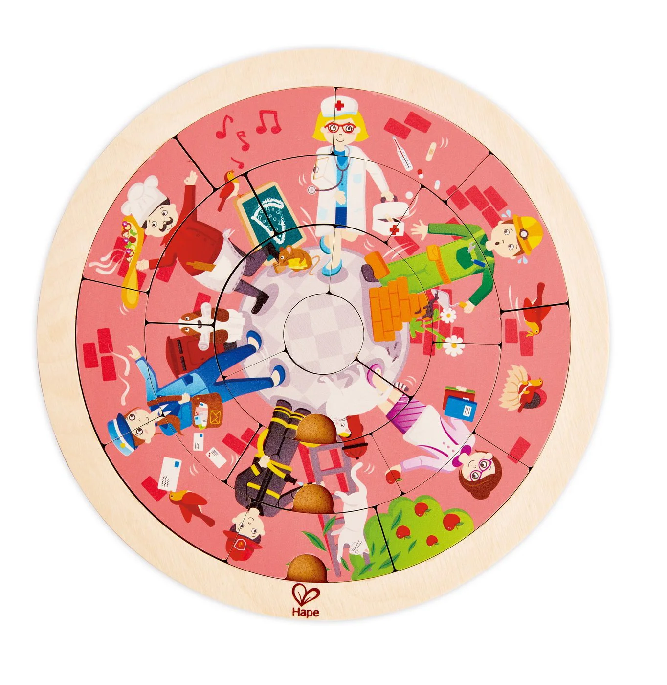 Puzzle de lemn Hape Roundabout