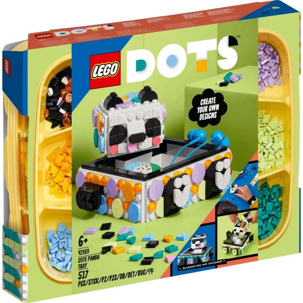 LEGO Dots Cute Panda Tray foto
