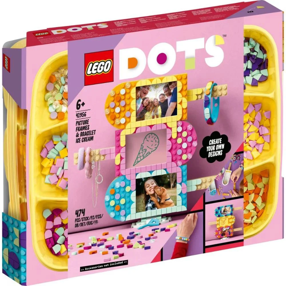 LEGO Dots Ice Cream Picture Frames & Bracelet foto