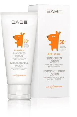 Детский солнцезащитный водостойкий лосьон Babe Pediatric SPF 50+ (100 мл)