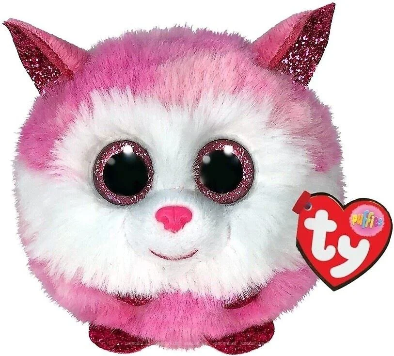 Jucarie de plus TY Husky Princess, 10 cm foto