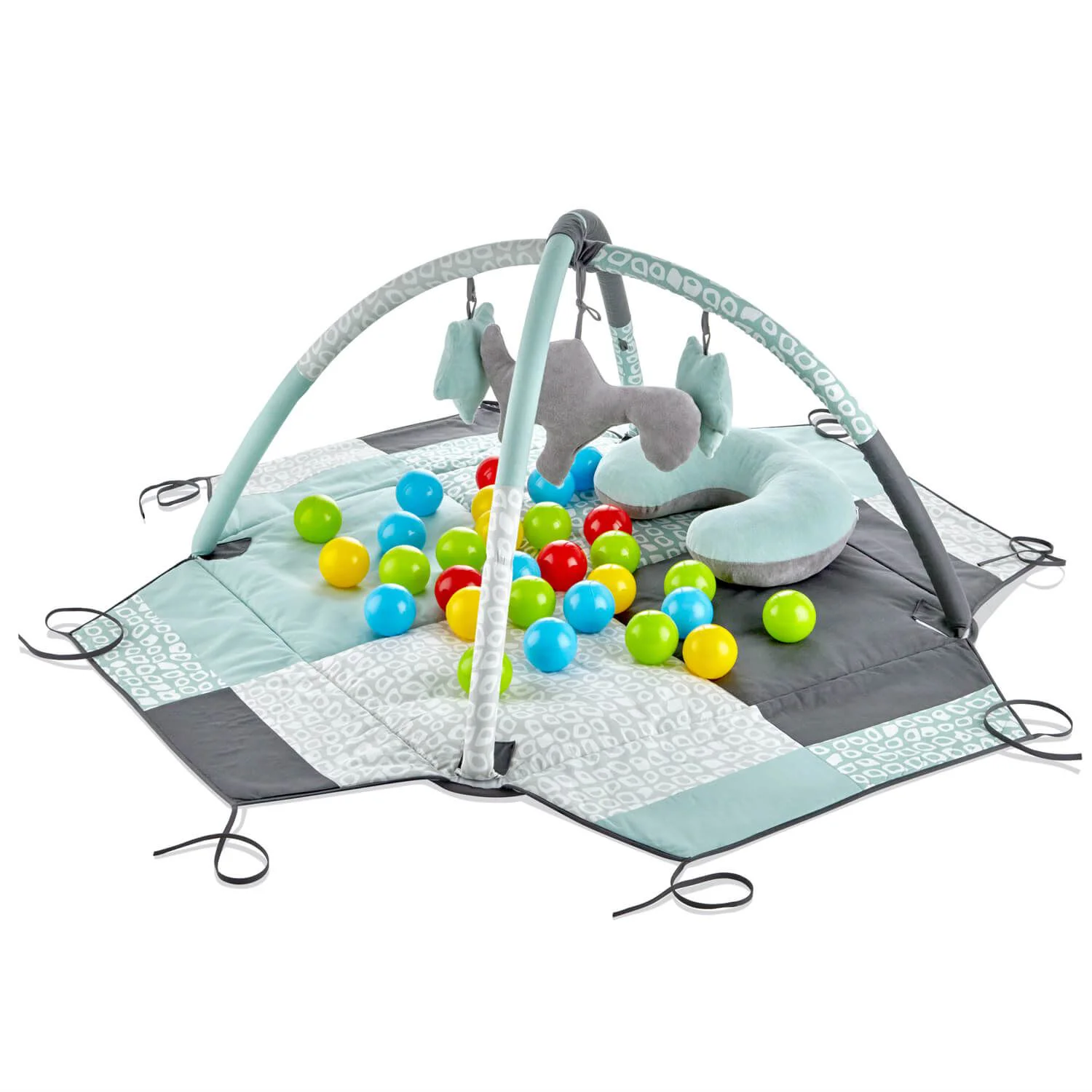 image for Salteluta de activitati cu bile BabyJem Menta foto