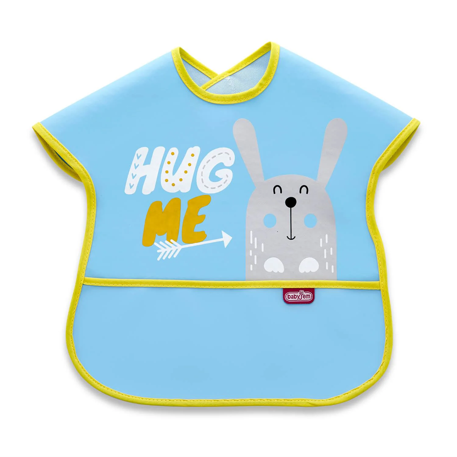 Нагрудник с карманом BabyJem Poly Large Bib Blue
