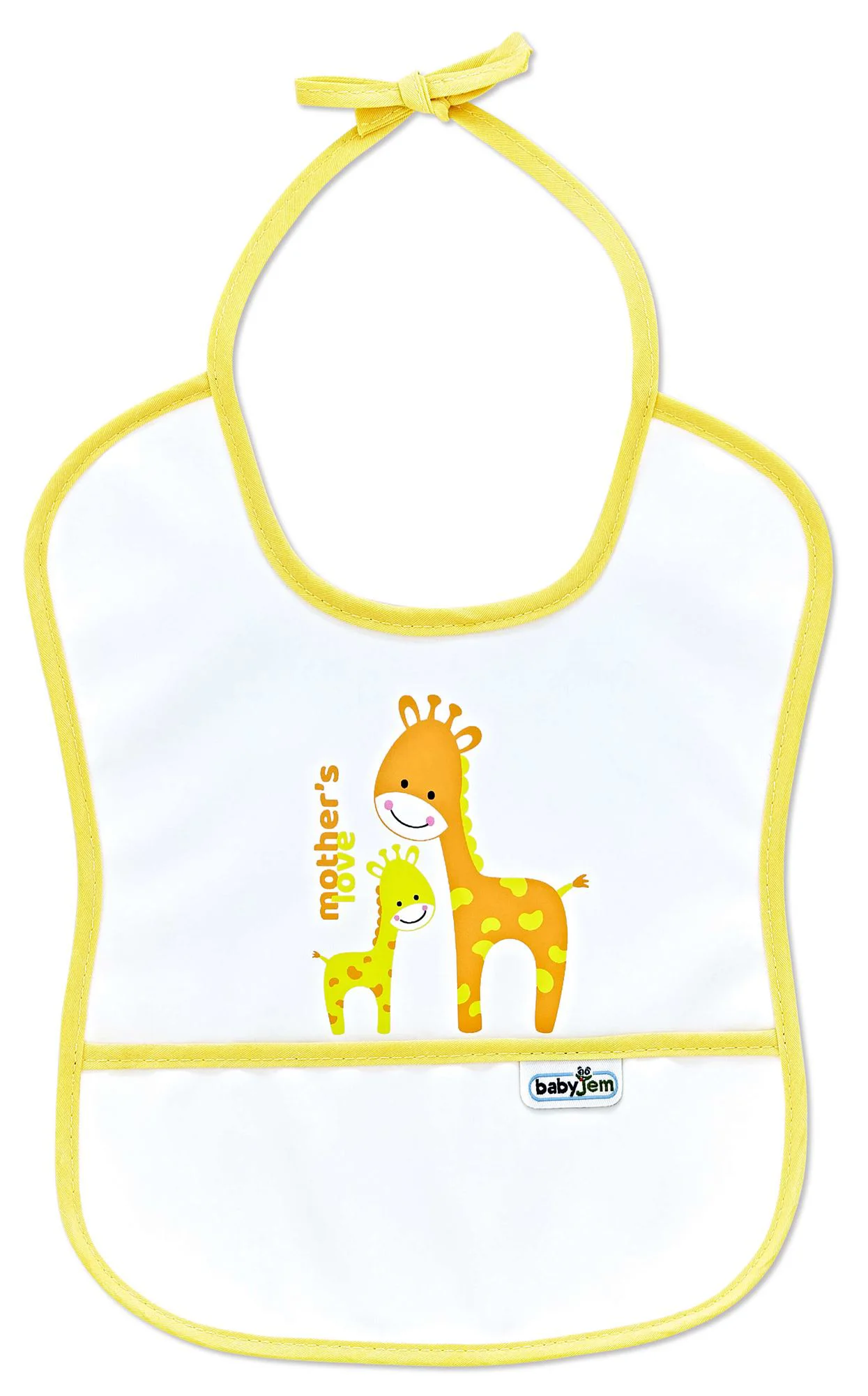 Водонепроницаемый нагрудник BabyJem Poly Small Bib Yellow