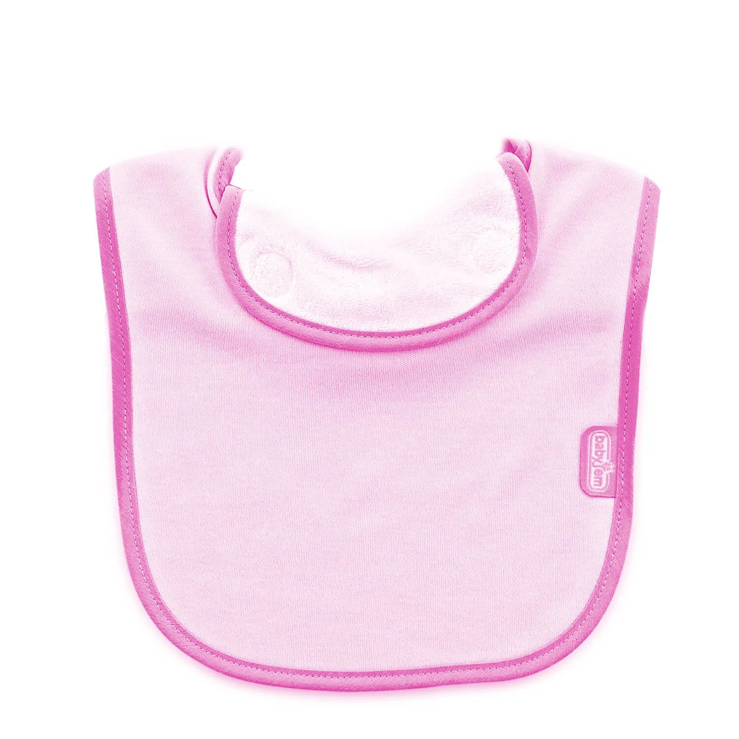 Хлопковый нагрудник BabyJem Pink с подкладкой