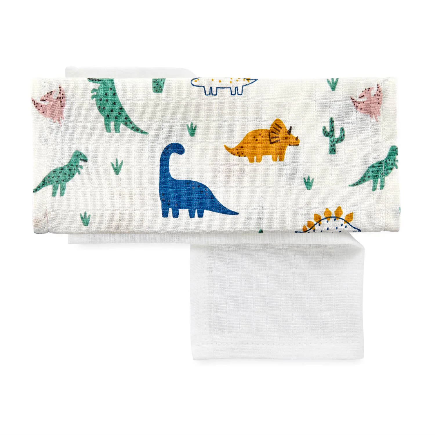 Set 4 prosopele din muselina BabyJem Dino, 25x29 cm foto
