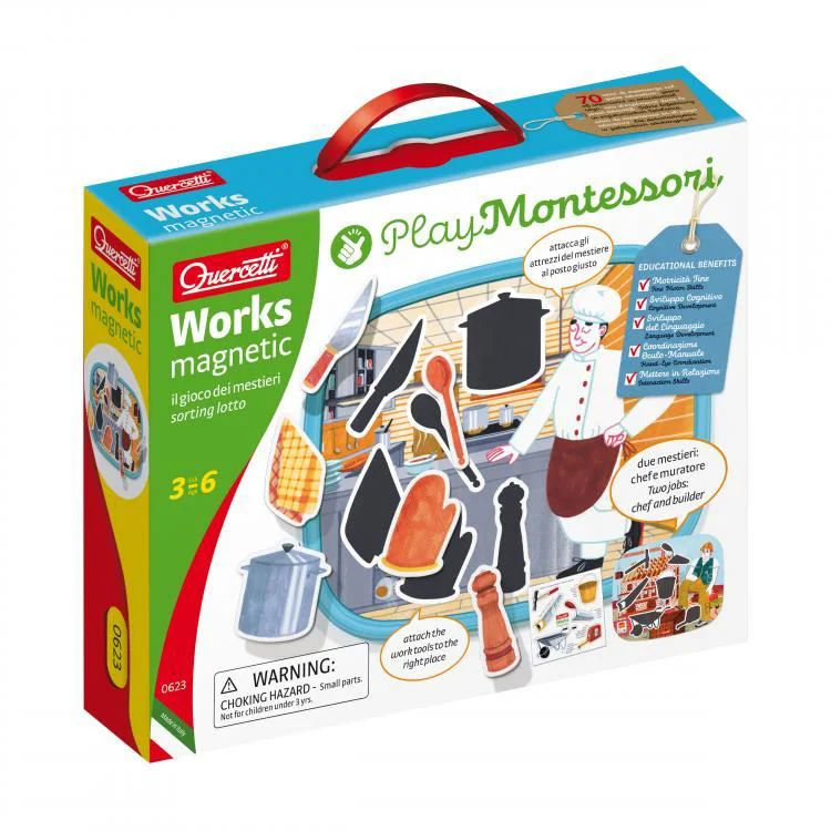 Puzzle magnetic Quercetti Play Montessori