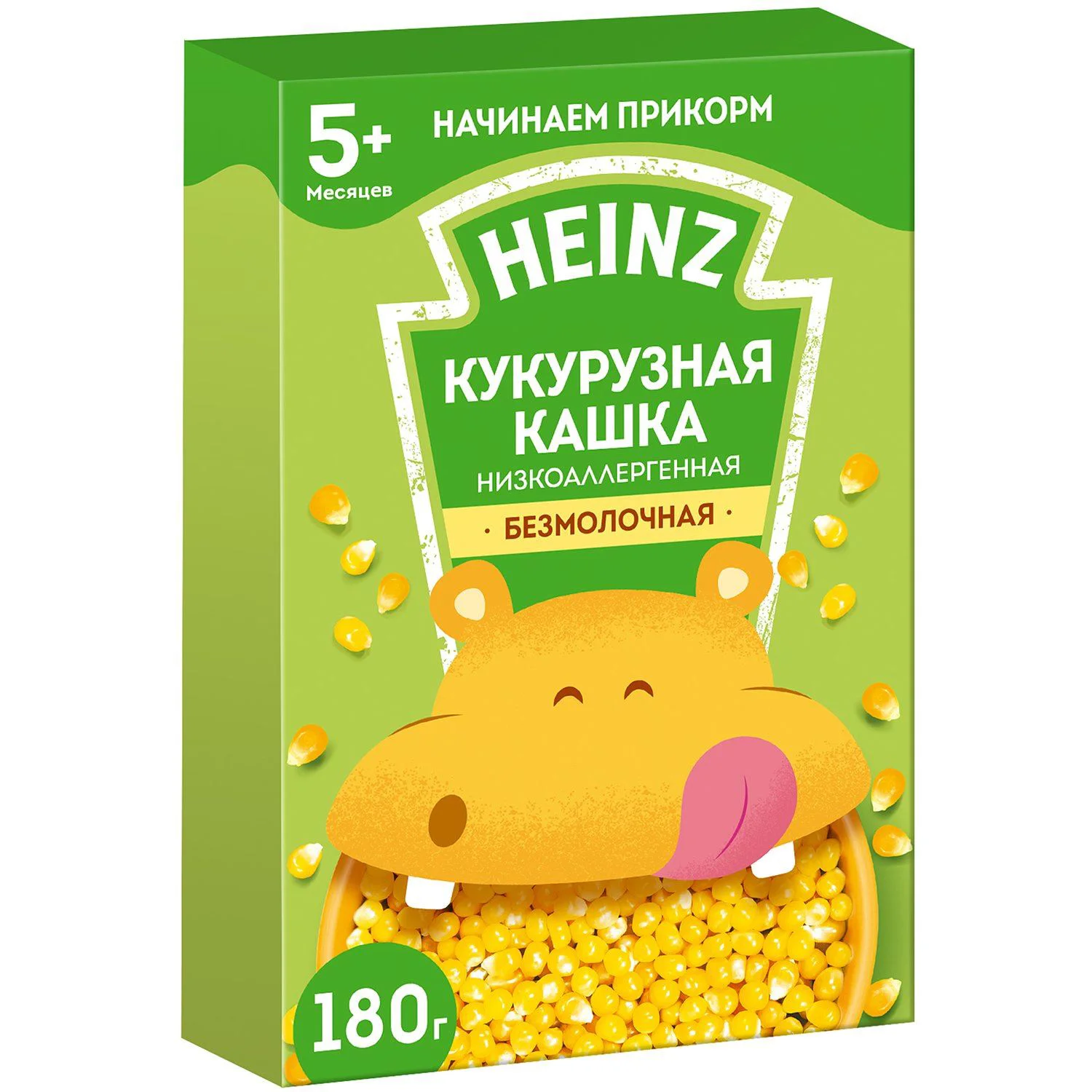 Каша кукурузная безмолочная Heinz гипоаллергенная (5+ мес.), 160 г