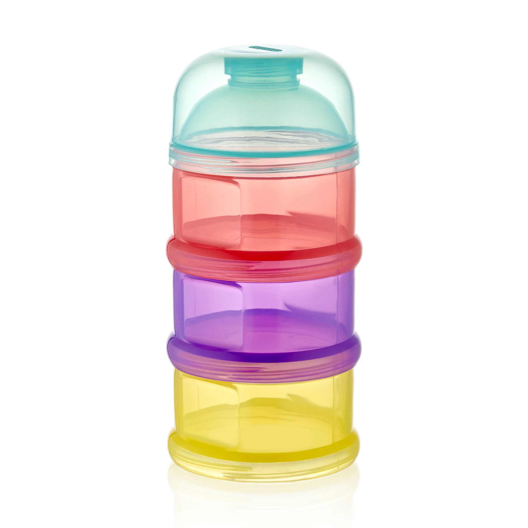 Recipient lapte praf cu 3 compartimente BabyJem Multicolor