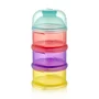 Recipient lapte praf cu 3 compartimente BabyJem Multicolor