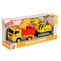 Masina cu inertie Wenyi Camion basculant cu excavator cu frictiune (lumini /sunete) foto