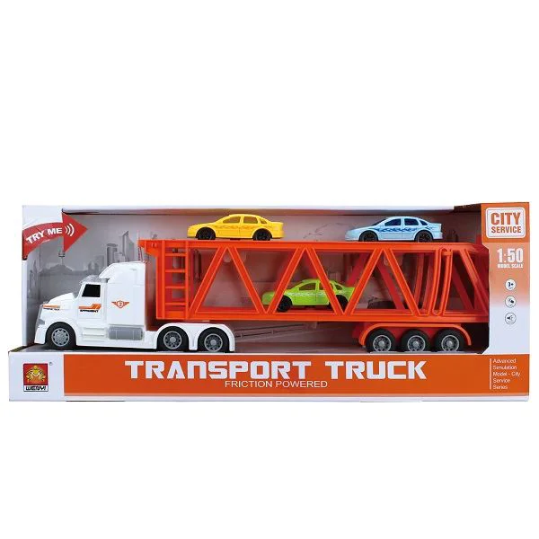 Jucarie Wenyi Transport Truck, cu lumina si sunet, 1:50 foto