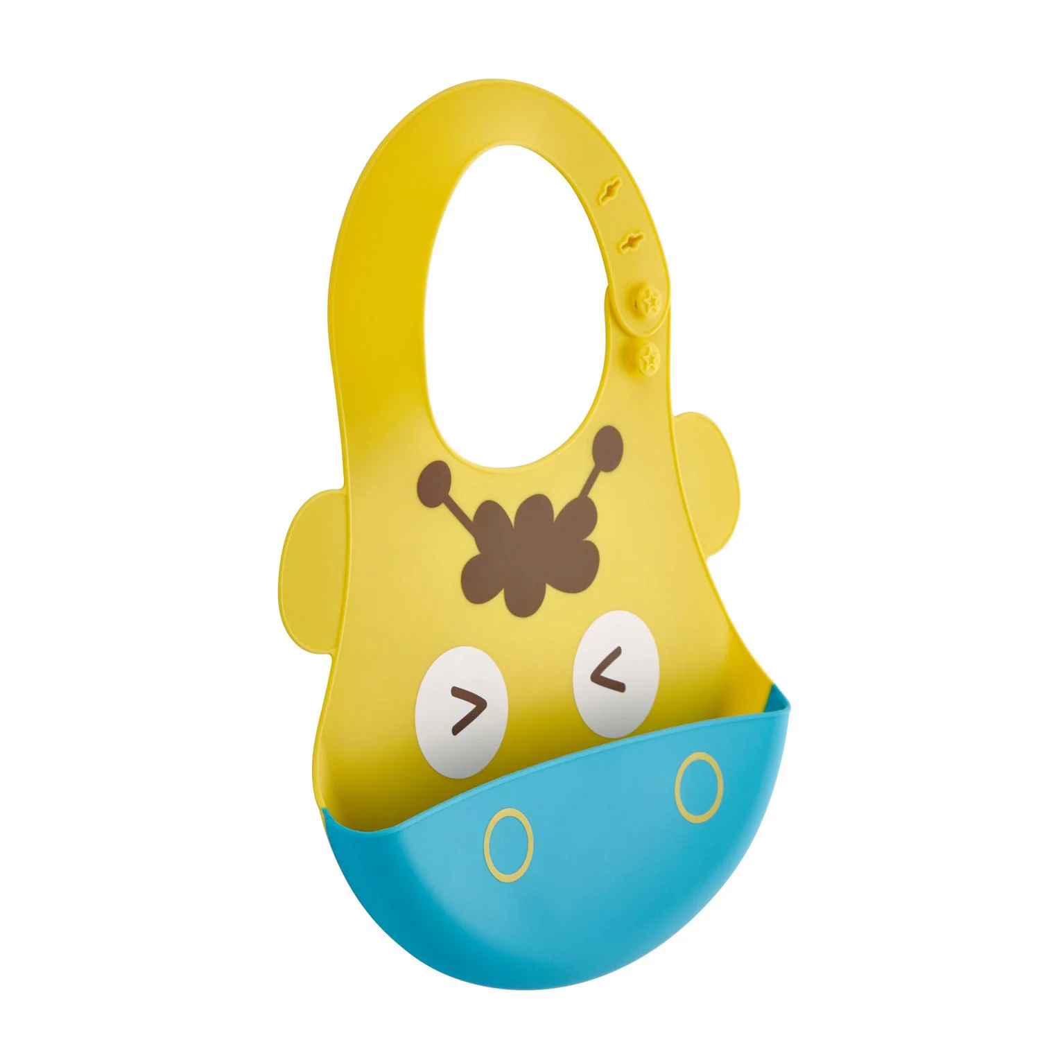 image for Силиконовый слюнявчик BabyJem Soft Yellow foto