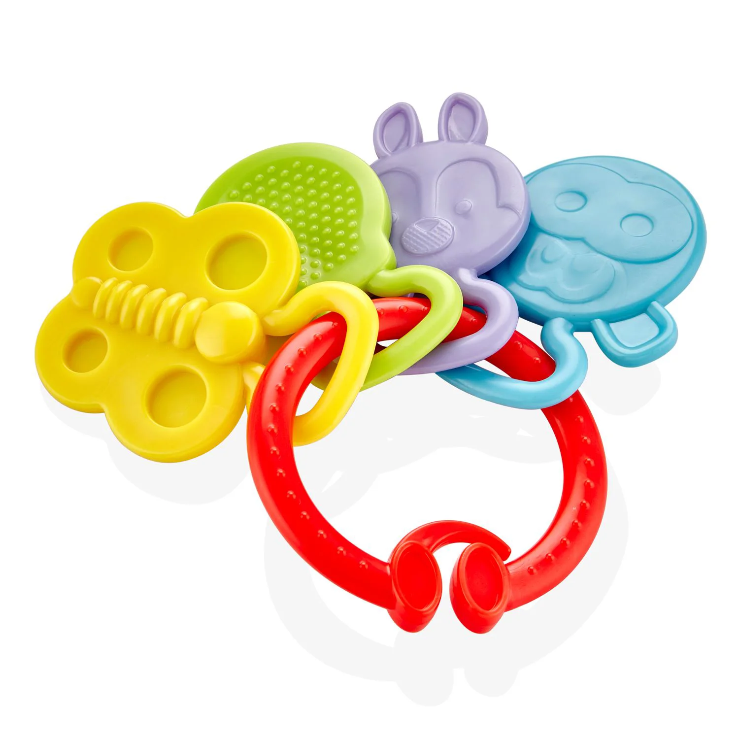 Игрушка для прорезывания зубов BabyJem Rattle Teether Красная