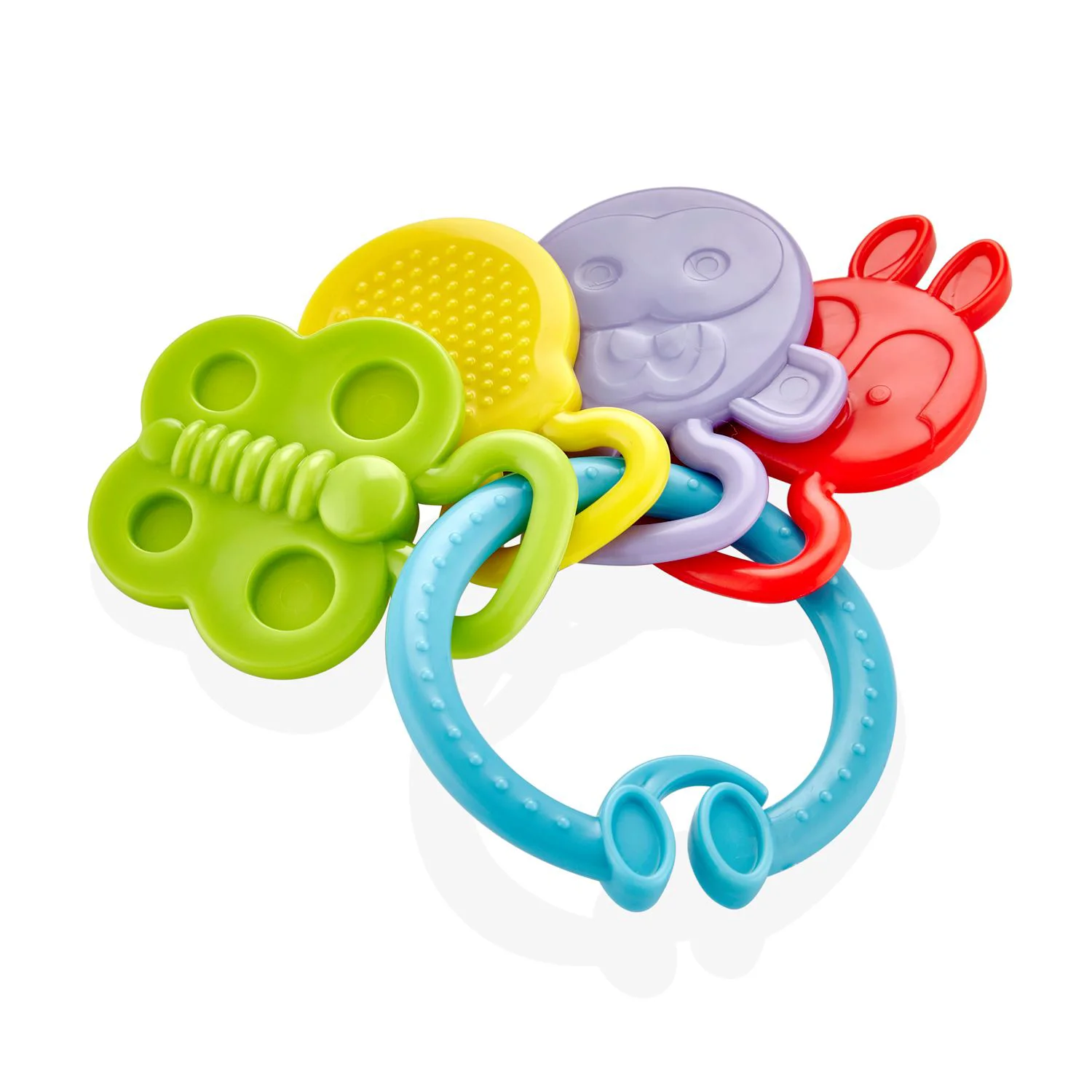 Jucarie dentitie BabyJem Rattle Teether Albastra foto