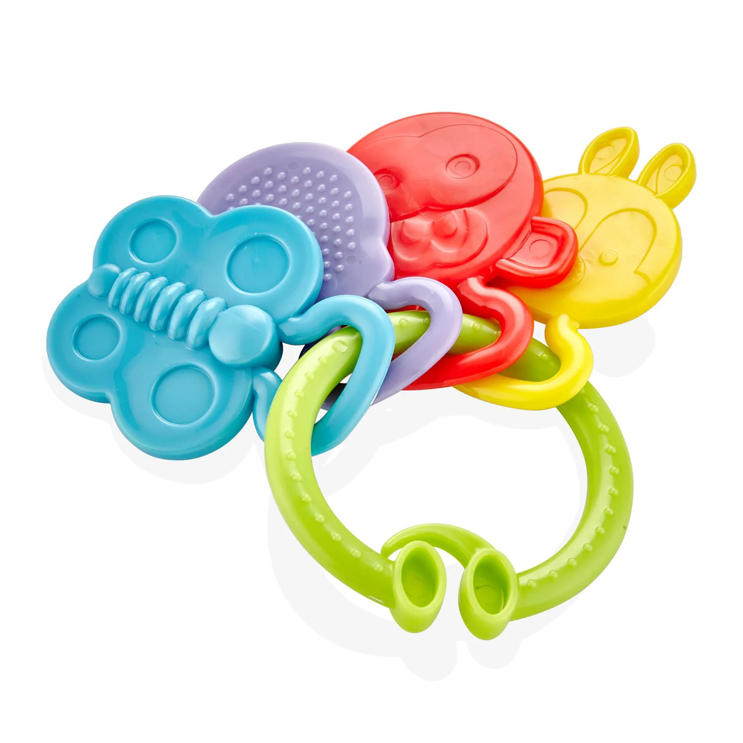 Jucarie dentitie BabyJem Rattle Teether Verde foto