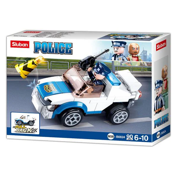 image for Constructor cu inertie Sluban Masina de politie foto