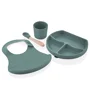 Set diversificare din silicon BabyJem Menta, 4 piese