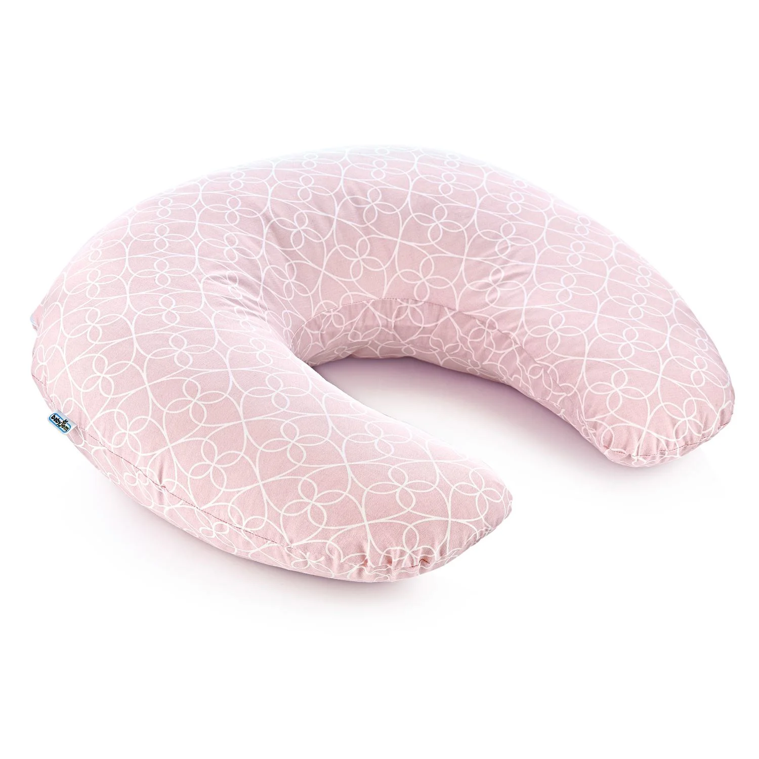 image for Perna pentru alaptat 2 in 1 BabyJem Nursing Pillow Roz foto