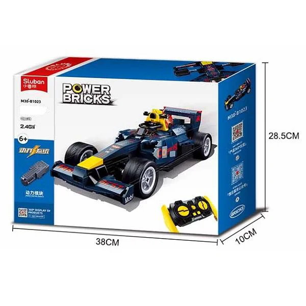 Constructor Sluban Powerbricks Automobil F1, cu radio control