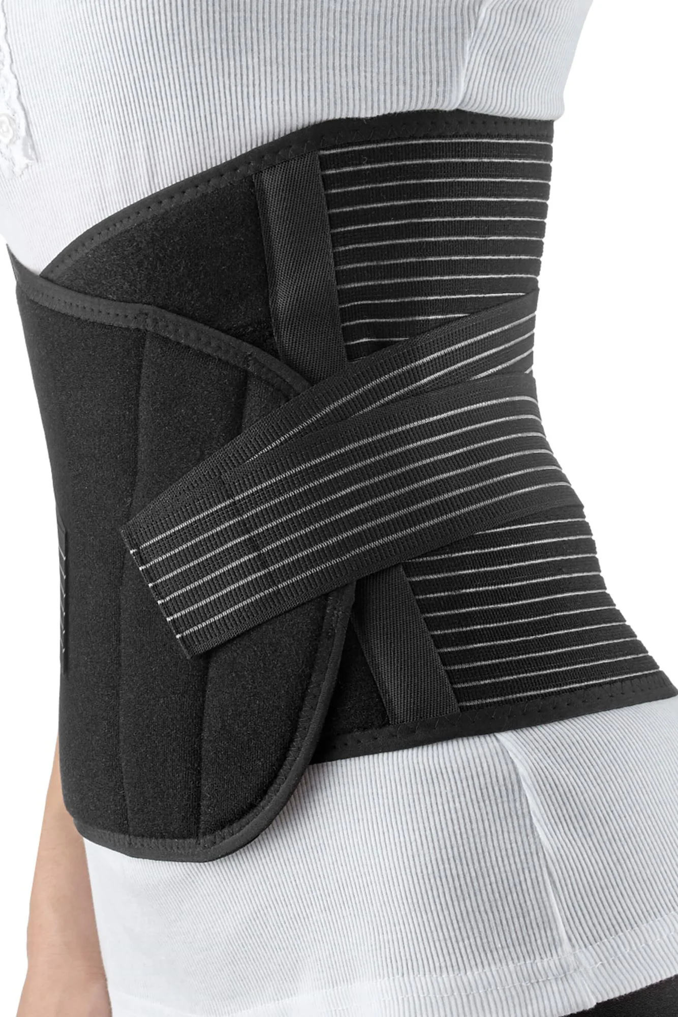 Centura abdominala post-natala reglabila BabyJem Neagra, marimea L-XL