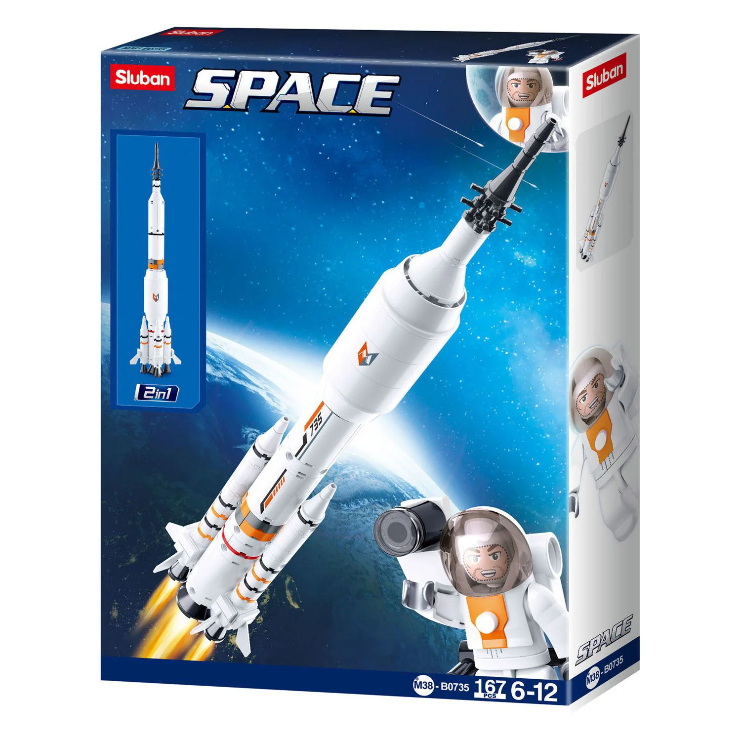 Constructor Sluban Space Racheta Saturn foto