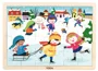 Puzzle din lemn Viga Toys Anotimpuri: Iarna (24 elem.) foto
