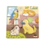 Puzzle cu manere din lemn Viga Toys Animale de companie foto