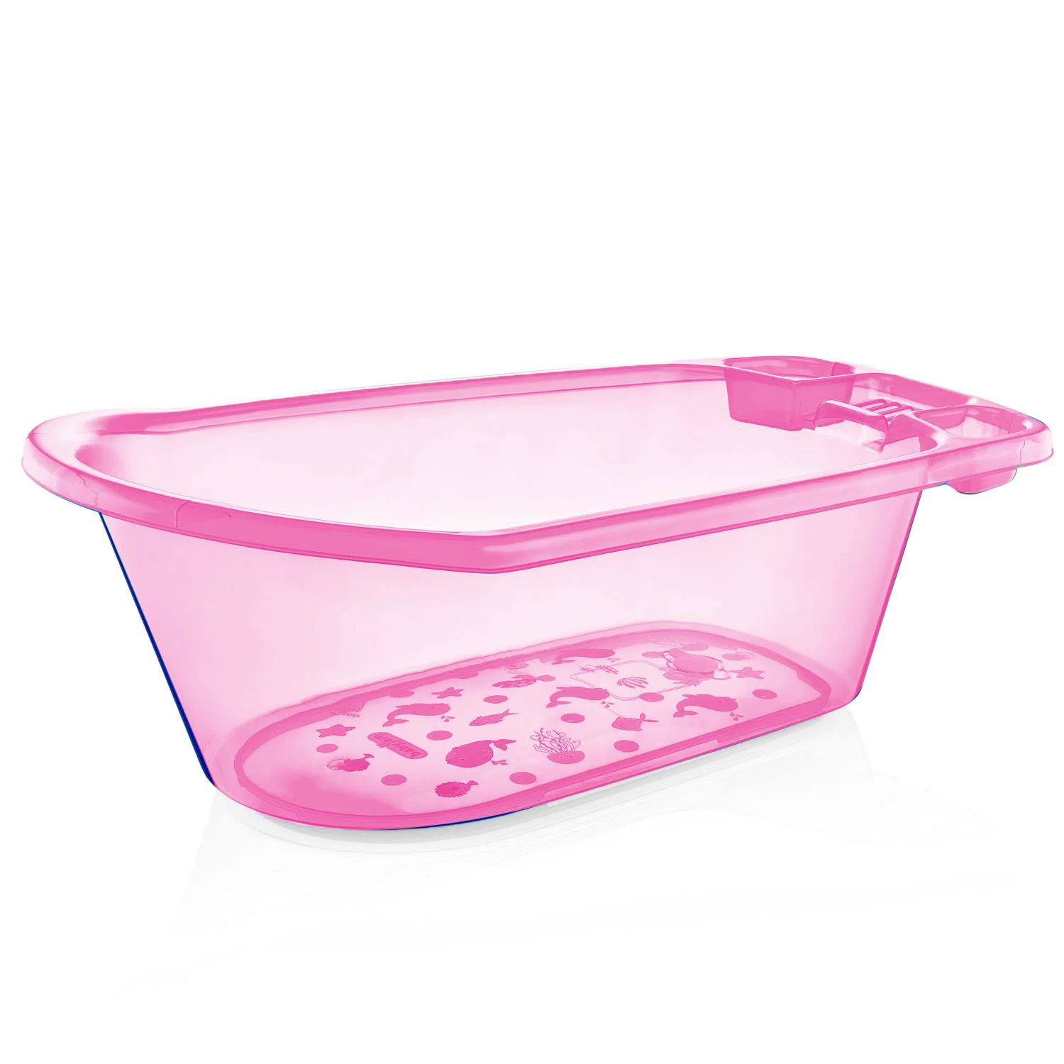 Прозрачная ванночка для малышей BabyJem Pink