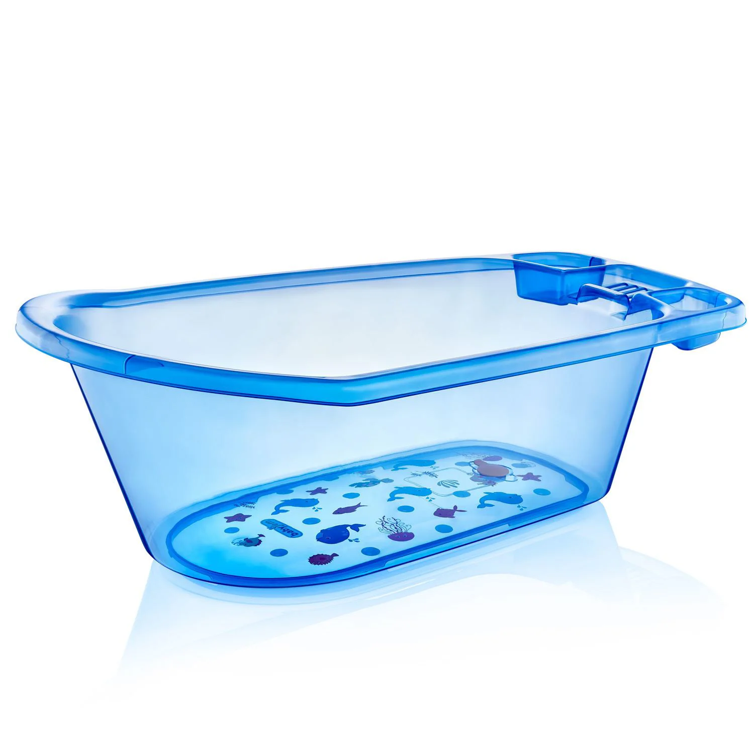 Прозрачная ванночка для малышей BabyJem Blue