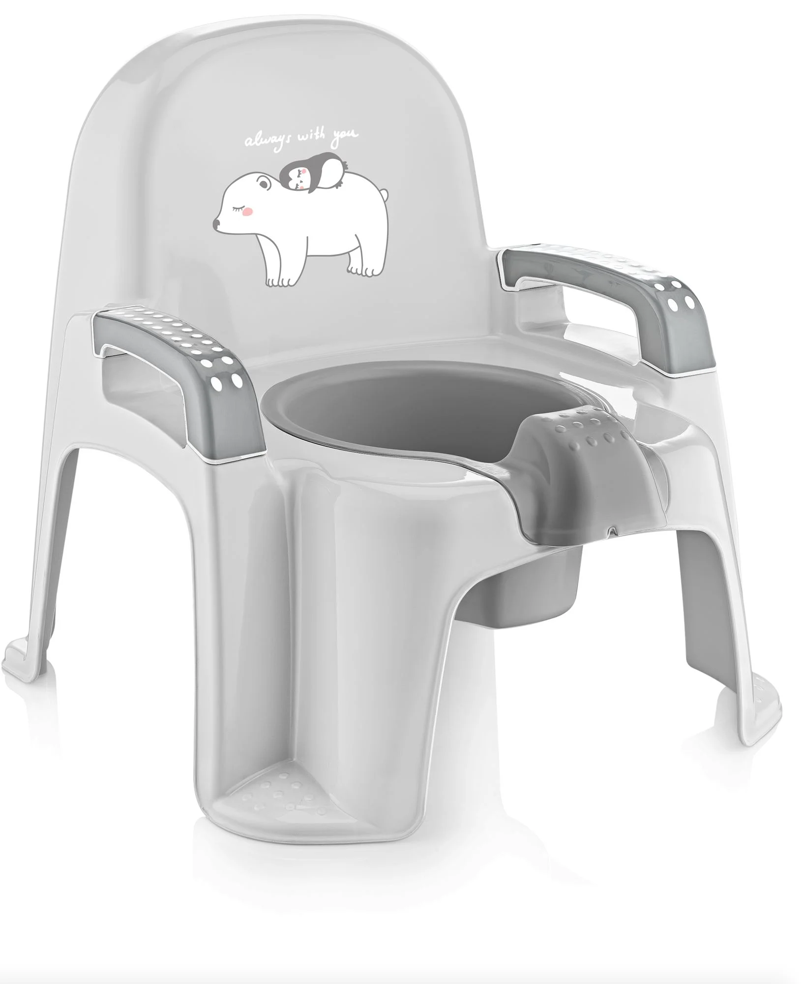 Горшок для детей BabyJem Grey