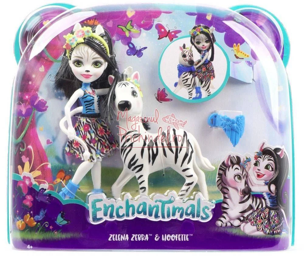 Игровой набор Enchantimals - Зелена Зебра и Хуфит