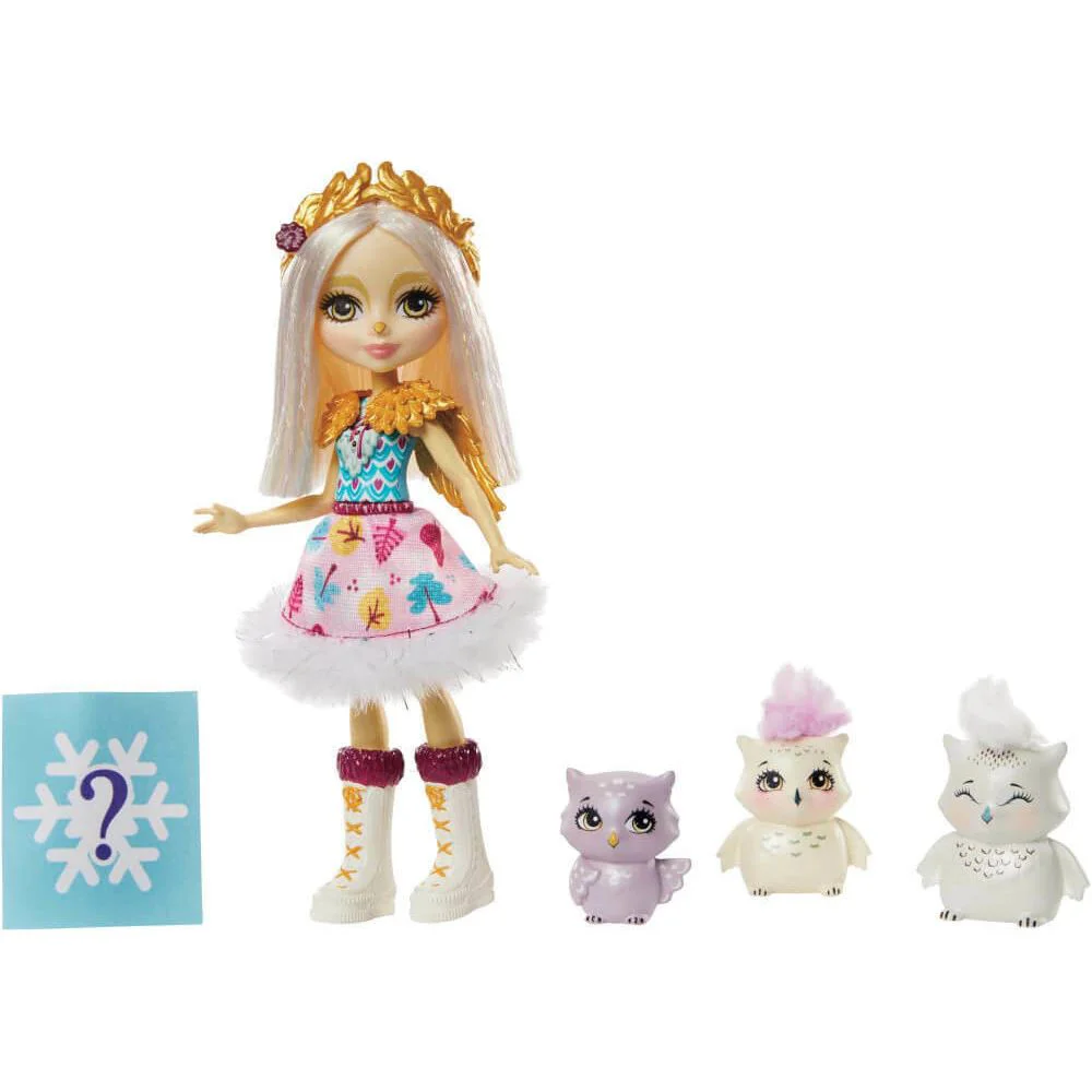 Set de joaca Enchantimals Familia Bufnitei Albe