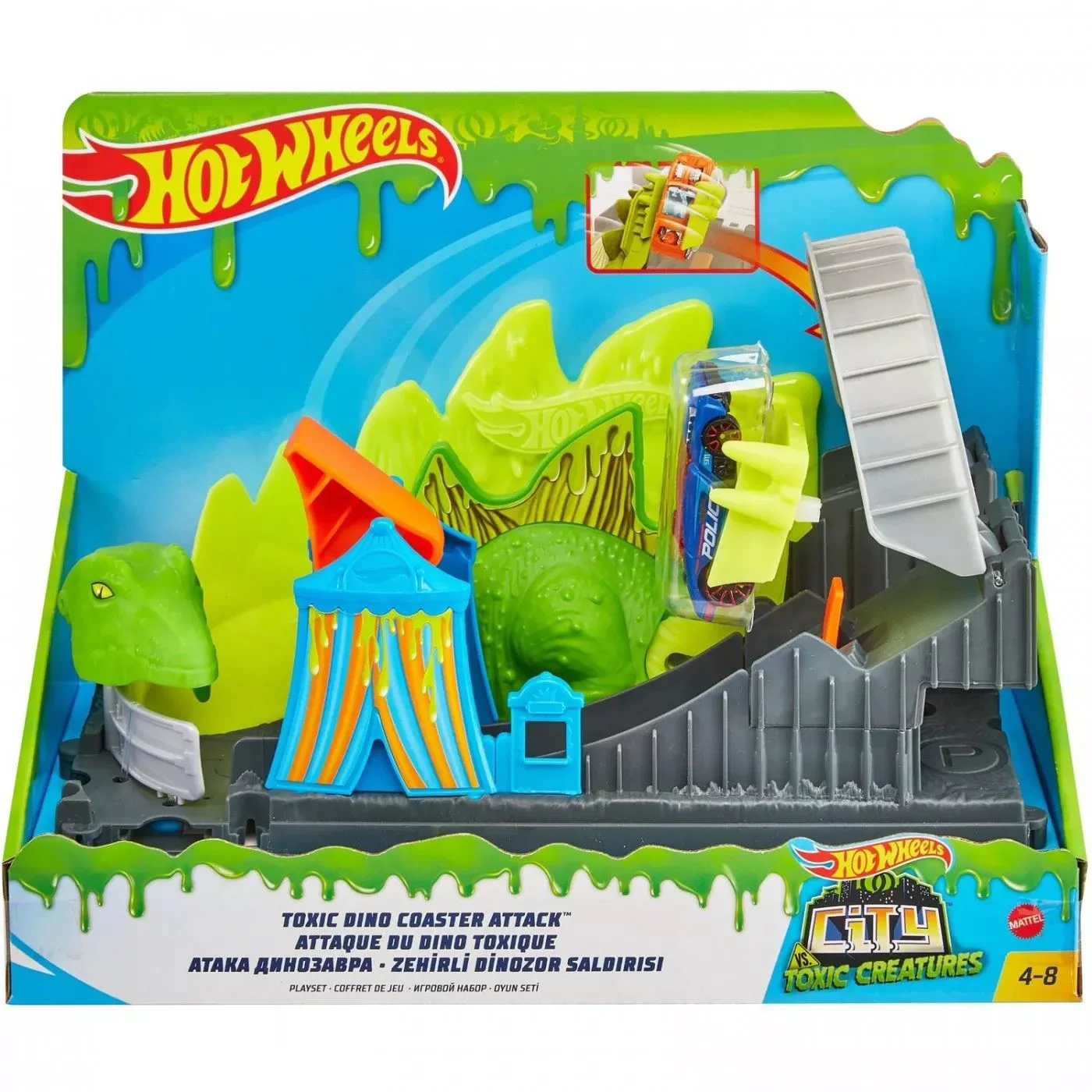 Set de joc Hot Wheels Atacul Dinosaurului foto
