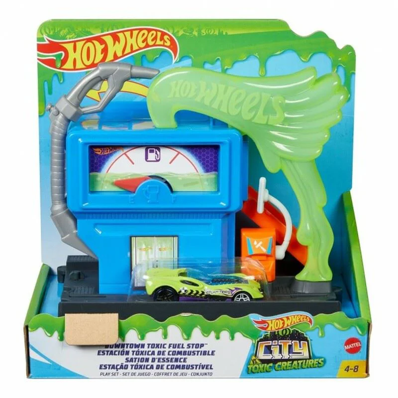 Set de joaca Hot Wheels City Benzinarie auto toxica foto