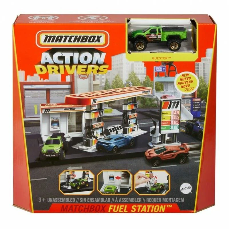 Set de joaca Hot Wheels Matchbox Benzinarie foto