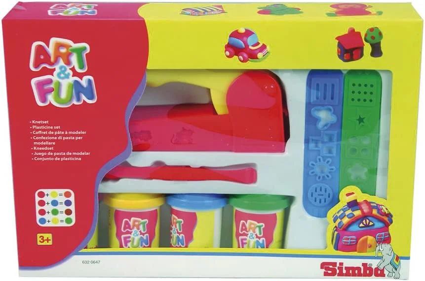 Set de plastilina Simba Soft Dough, 4x50g foto