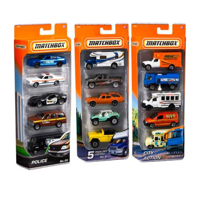 Set de joaca Hot Wheels Matchbox, 5 piese foto