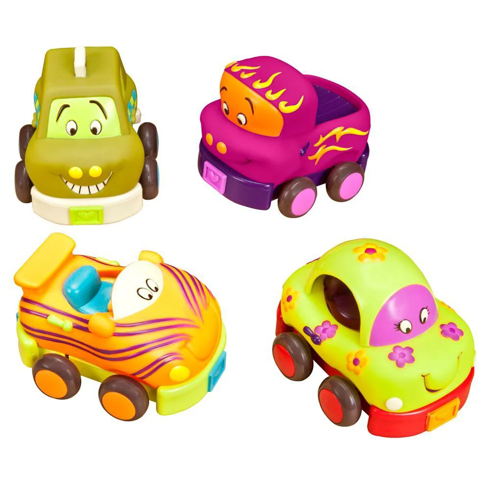 Set de joaca Battat Parc Auto, 4 masinute