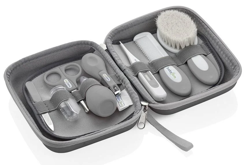Set pentru ingrijire BabyJem Gri, 9 piese