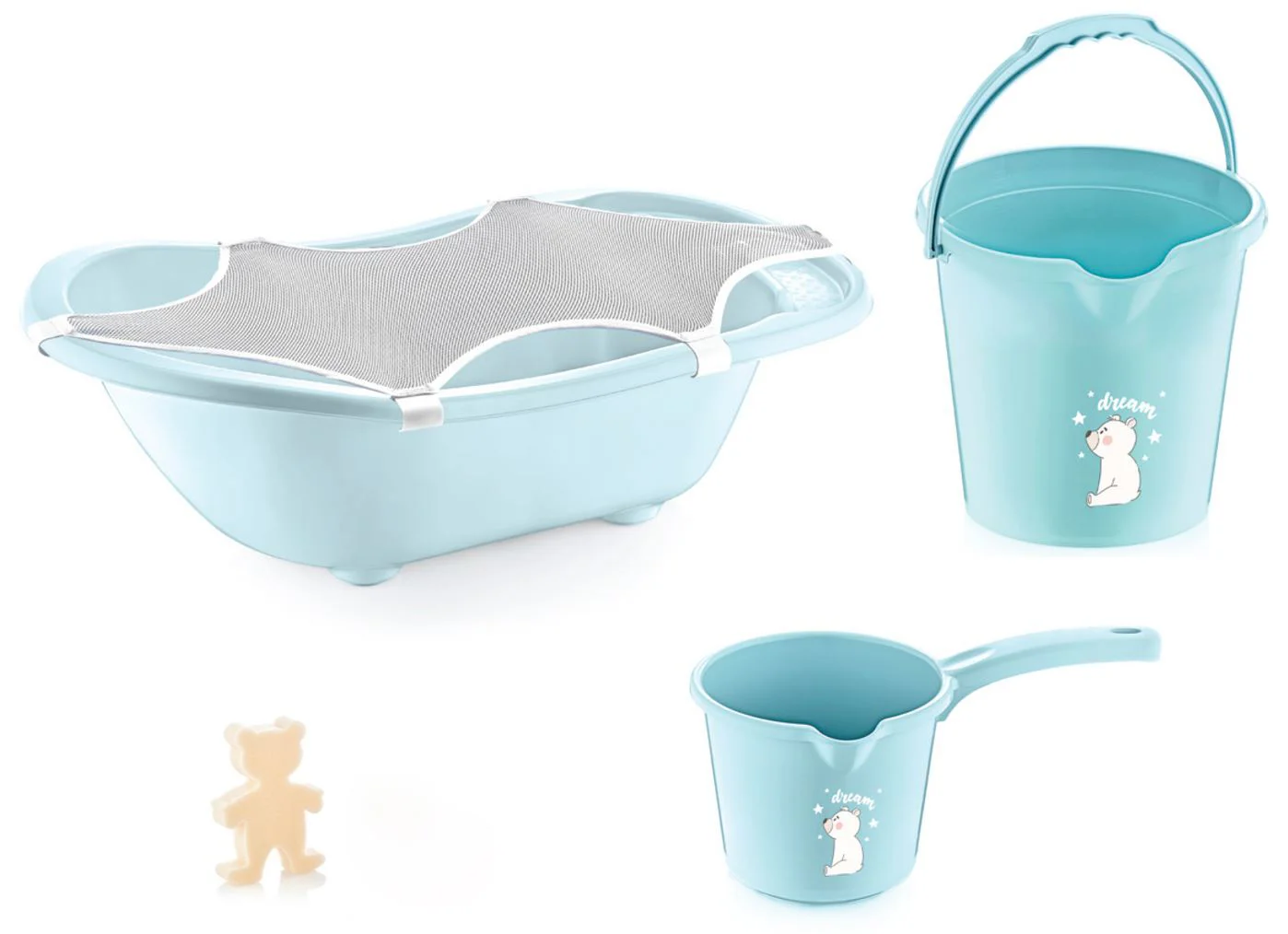 Набор для ванной BabyJem Blue, 5 предметов