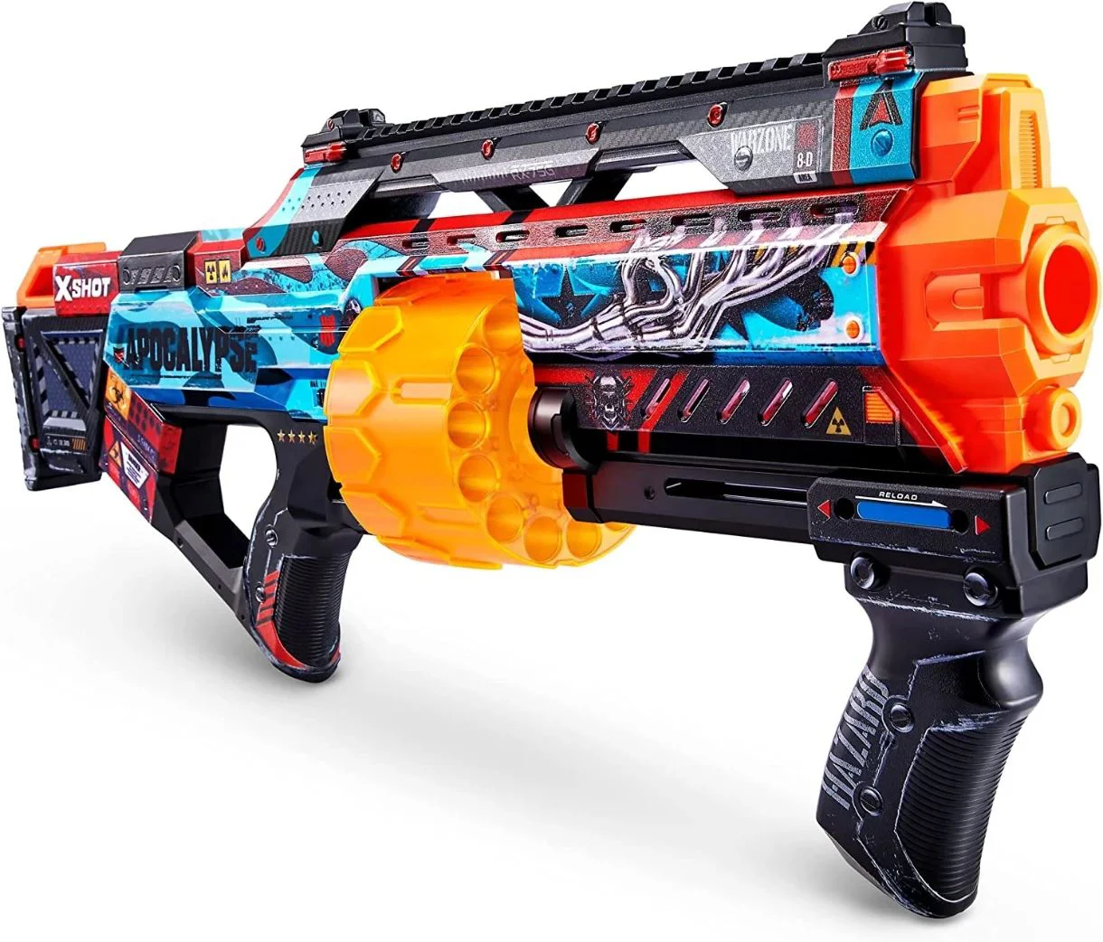 Blaster X-Shot Skins Last Stand Gun Machine cu 16 cartuse