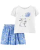 Carter's Set 2 piese Tricou si fusta Iepuras foto